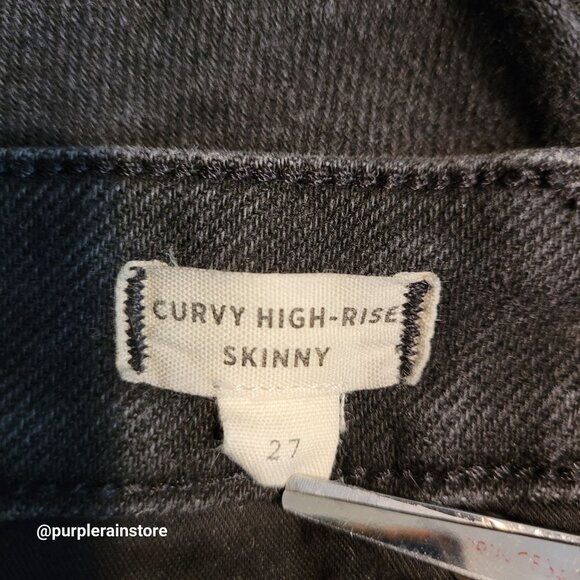 Madewell Jeans Size 27 Curvy High Rise Skinny Starkey Wash MB379 Tummy Control - Picture 5 of 13